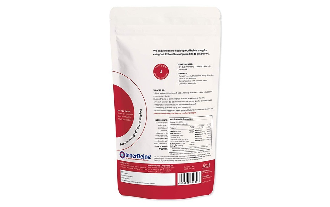 InnerBeing Quinoa Porridge    Pack  250 grams